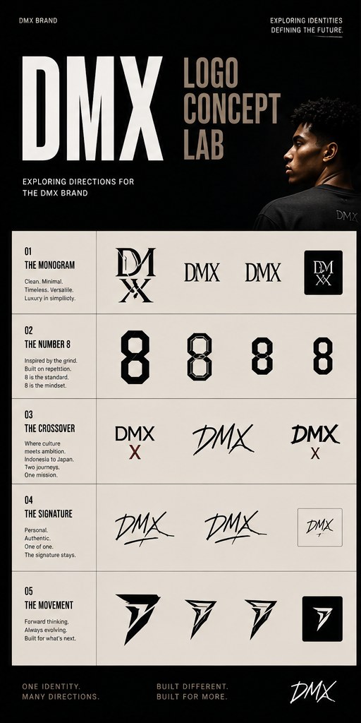 DMX logo concept lab